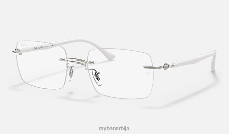 Ray-Ban рб8767 оптицс P0HP2459 наочаре углачана бела мушкарци