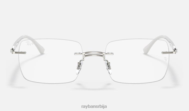 Ray-Ban рб8767 оптицс P0HP2459 наочаре углачана бела мушкарци