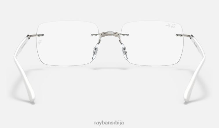 Ray-Ban рб8767 оптицс P0HP2459 наочаре углачана бела мушкарци