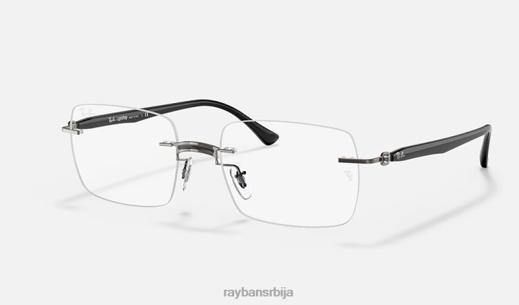 Ray-Ban рб8767 оптицс P0HP2461 наочаре углачано црно на металу мушкарци