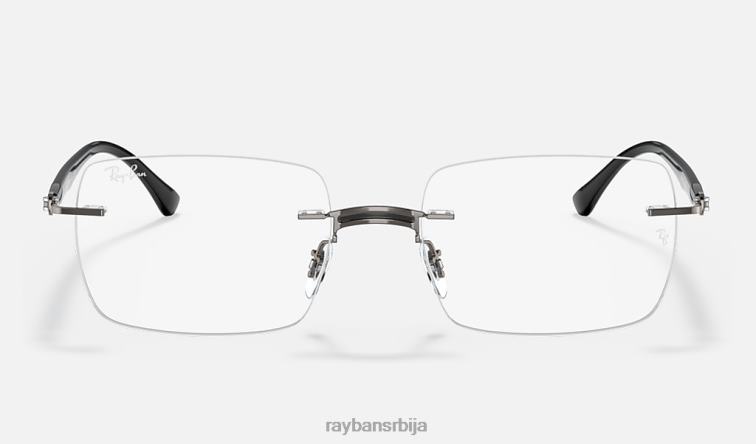 Ray-Ban рб8767 оптицс P0HP2461 наочаре углачано црно на металу мушкарци