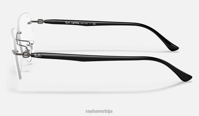 Ray-Ban рб8767 оптицс P0HP2461 наочаре углачано црно на металу мушкарци