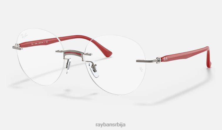 Ray-Ban рб8768 оптицс P0HP2469 наочаре углачано црвено мушкарци