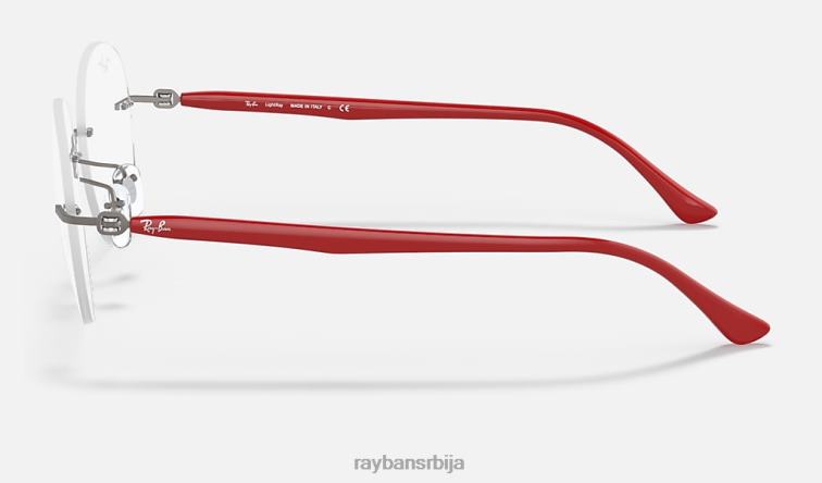 Ray-Ban рб8768 оптицс P0HP2469 наочаре углачано црвено мушкарци