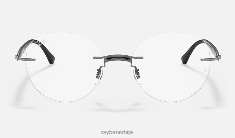 Ray-Ban рб8768 оптицс P0HP2470 наочаре углачано црно на металу мушкарци