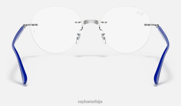 Ray-Ban рб8768 оптицс P0HP2471 наочаре углачано плаво на сребру мушкарци