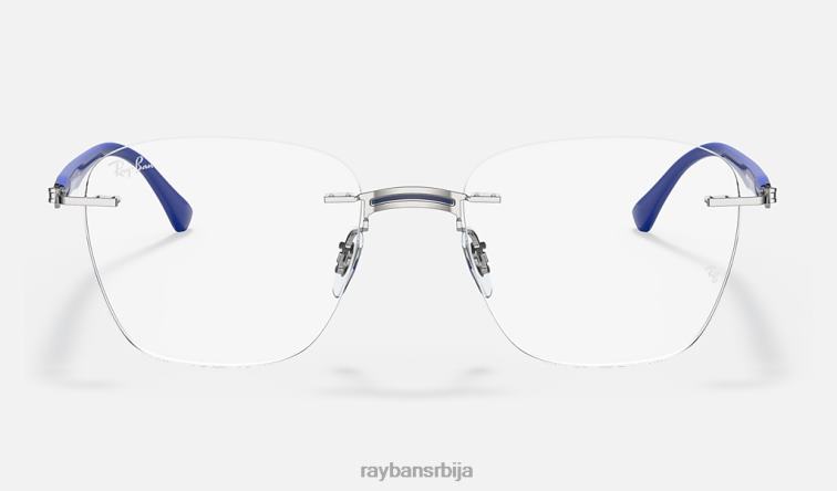 Ray-Ban рб8769 оптицс P0HP2465 наочаре углачано плаво на сребру мушкарци