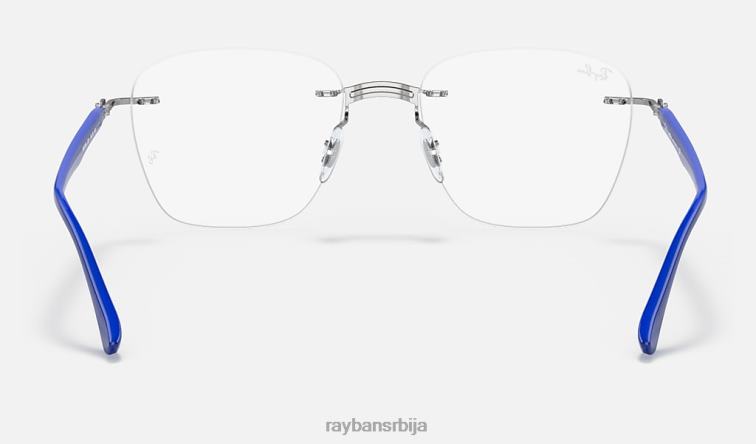 Ray-Ban рб8769 оптицс P0HP2465 наочаре углачано плаво на сребру мушкарци