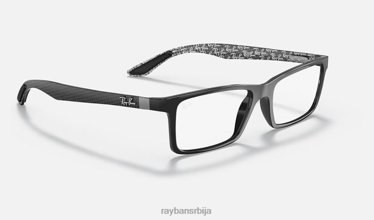 Ray-Ban рб8901 оптицс P0HP2259 наочаре углачано црно на сиво мушкарци