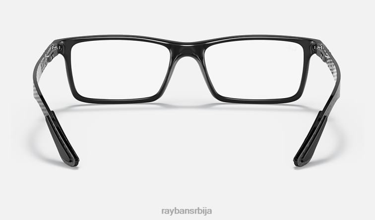 Ray-Ban рб8901 оптицс P0HP2259 наочаре углачано црно на сиво мушкарци