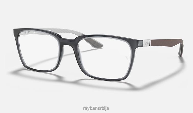 Ray-Ban рб8906 оптицс P0HP2482 наочаре углачана провидно сива мушкарци