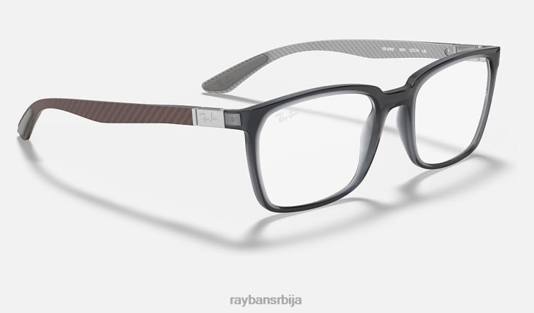 Ray-Ban рб8906 оптицс P0HP2482 наочаре углачана провидно сива мушкарци