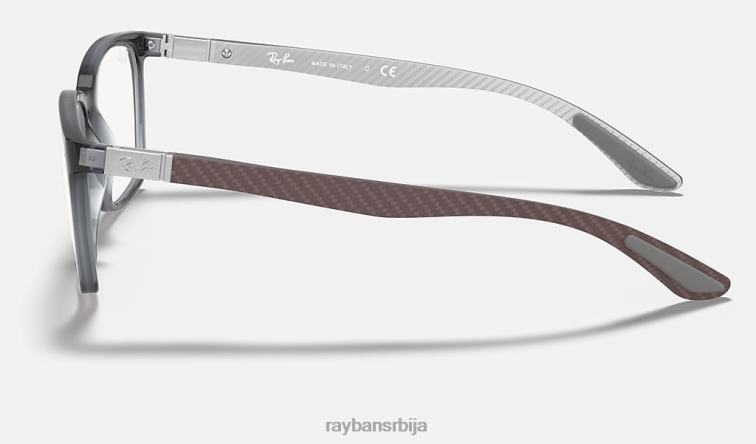 Ray-Ban рб8906 оптицс P0HP2482 наочаре углачана провидно сива мушкарци