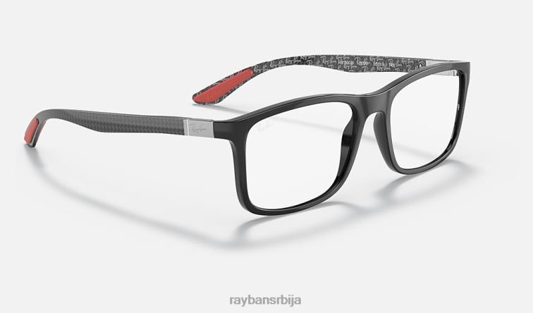 Ray-Ban рб8908 оптицс P0HP2081 наочаре углачана црна мушкарци