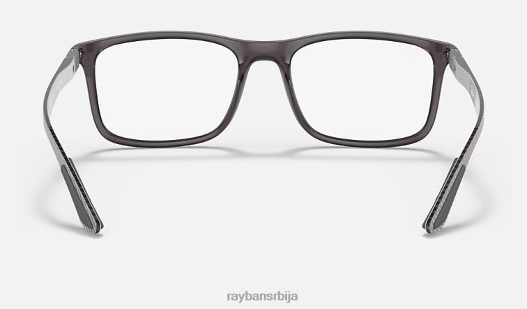Ray-Ban рб8908 оптицс P0HP2084 наочаре углачана провидно сива мушкарци