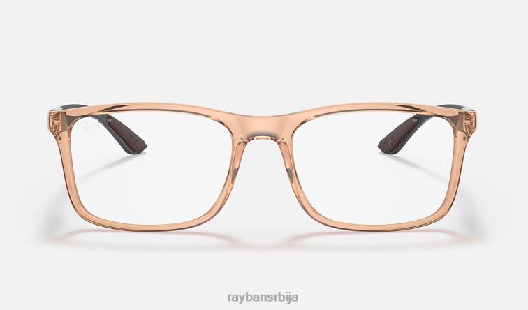 Ray-Ban рб8908 оптицс P0HP2085 наочаре углачан провидно браон мушкарци