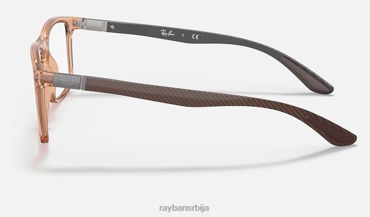 Ray-Ban рб8908 оптицс P0HP2085 наочаре углачан провидно браон мушкарци