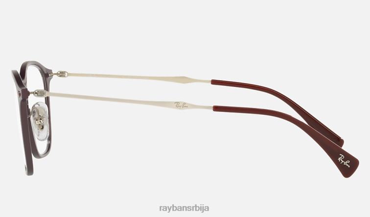 Ray-Ban рб8955 оптицс P0HP2257 наочаре мат љубичаста мушкарци