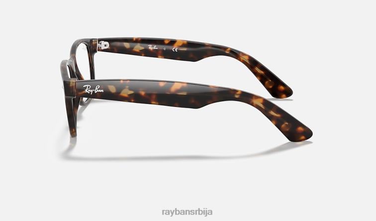 Ray-Ban нова оптика Ваифарер P0HP1592 наочаре углачана тамна хавана мушкарци