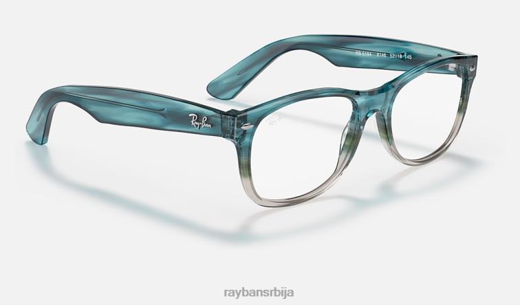 Ray-Ban нова оптика Ваифарер P0HP1595 наочаре углађена хавана мушкарци