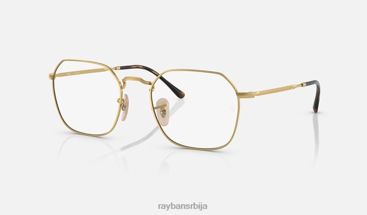 Ray-Ban јим оптицс P0HP1596 наочаре углачано злато мушкарци