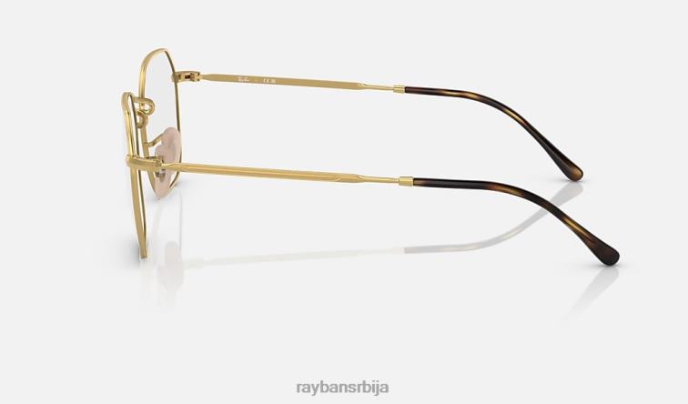 Ray-Ban јим оптицс P0HP1596 наочаре углачано злато мушкарци
