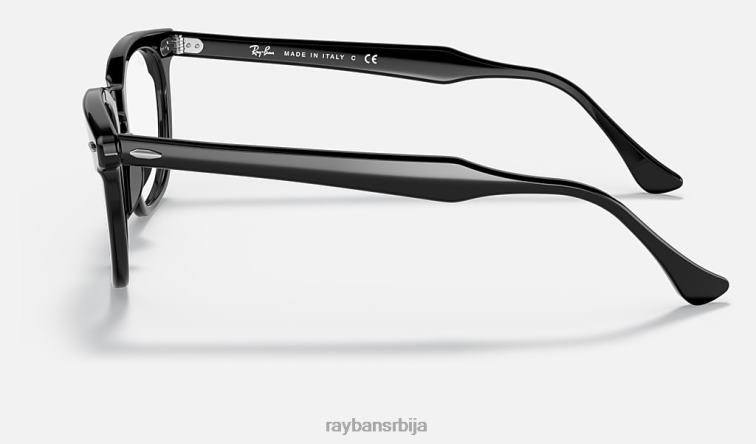 Ray-Ban оптика соколовог ока P0HP1610 наочаре углачана црна мушкарци