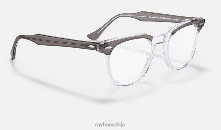 Ray-Ban оптика соколовог ока P0HP1611 наочаре полирано сиво на провидном мушкарци