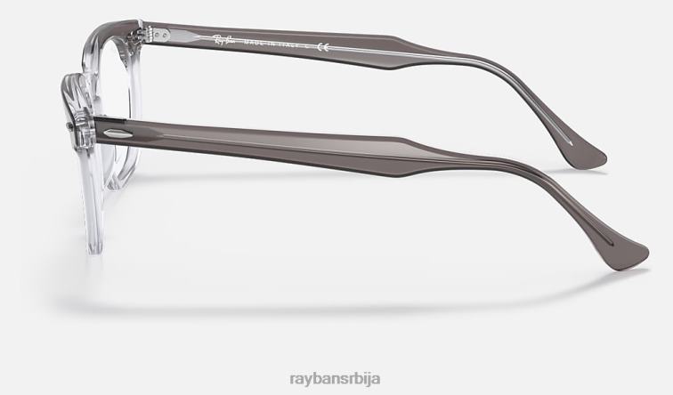 Ray-Ban оптика соколовог ока P0HP1611 наочаре полирано сиво на провидном мушкарци