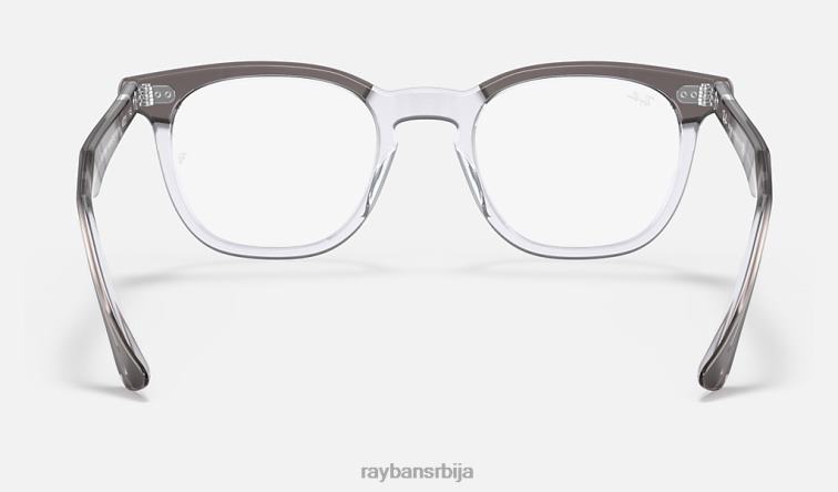 Ray-Ban оптика соколовог ока P0HP1611 наочаре полирано сиво на провидном мушкарци