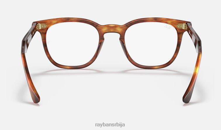 Ray-Ban оптика соколовог ока P0HP1612 наочаре углачана пругаста хавана мушкарци