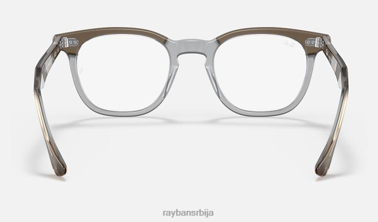 Ray-Ban оптика соколовог ока P0HP1613 наочаре углачан провидно браон мушкарци