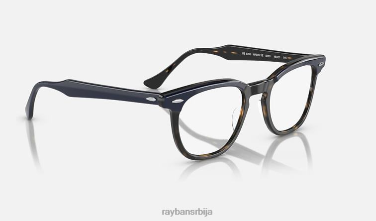 Ray-Ban оптика соколовог ока P0HP1615 наочаре углачано плаво на Хавани мушкарци