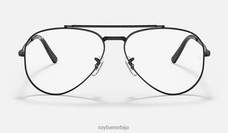 Ray-Ban нова авијатичарска оптика P0HP1617 наочаре углачана црна мушкарци