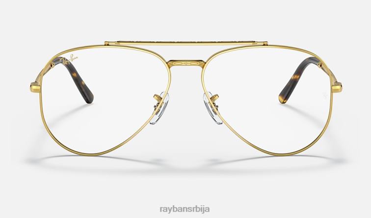 Ray-Ban нова авијатичарска оптика P0HP1618 наочаре углачано злато мушкарци