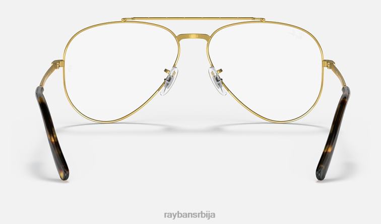 Ray-Ban нова авијатичарска оптика P0HP1618 наочаре углачано злато мушкарци