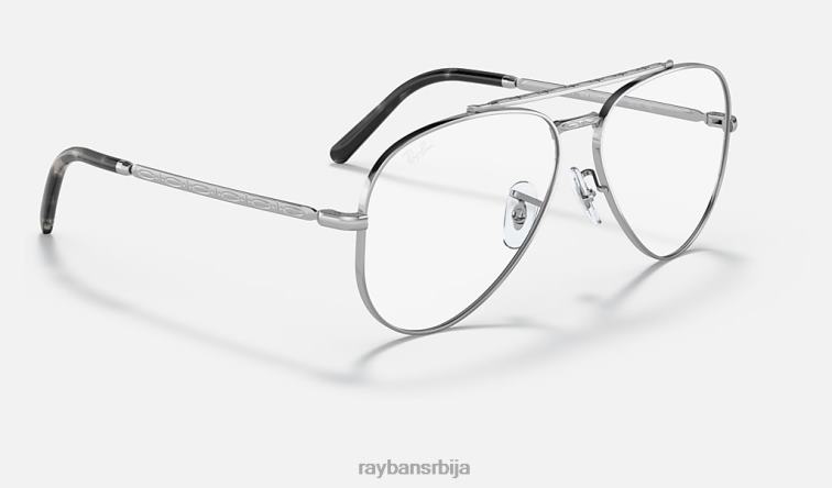 Ray-Ban нова авијатичарска оптика P0HP1620 наочаре углачано сребро мушкарци