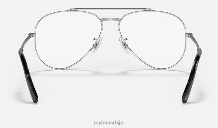 Ray-Ban нова авијатичарска оптика P0HP1620 наочаре углачано сребро мушкарци