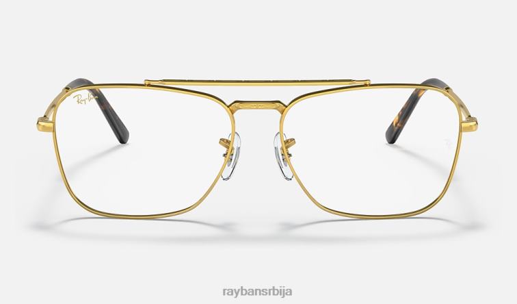 Ray-Ban нова караванска оптика P0HP1634 наочаре углачано злато мушкарци