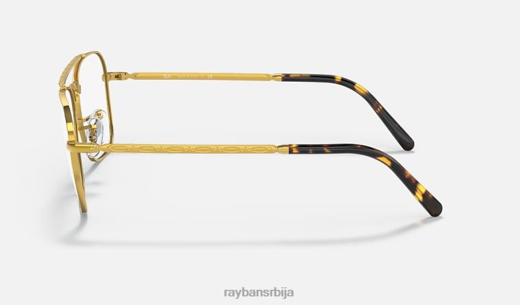 Ray-Ban нова караванска оптика P0HP1634 наочаре углачано злато мушкарци