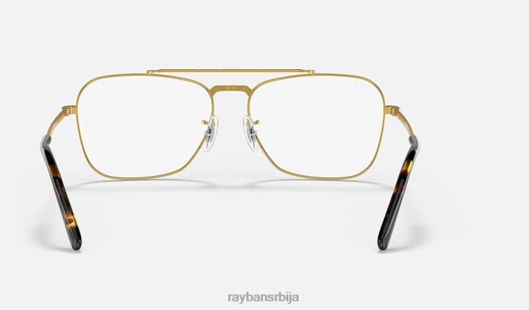 Ray-Ban нова караванска оптика P0HP1634 наочаре углачано злато мушкарци
