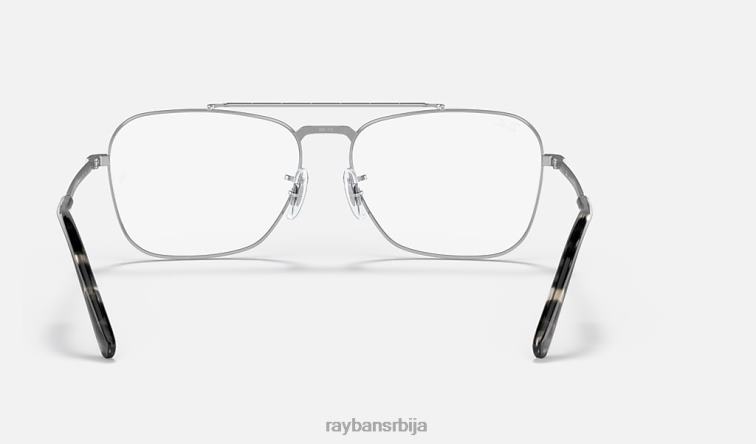 Ray-Ban нова караванска оптика P0HP1636 наочаре углачано сребро мушкарци