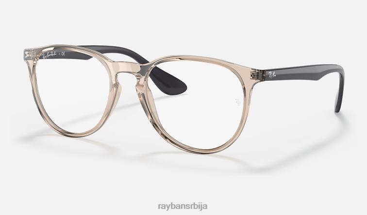 Ray-Ban ерика оптицс P0HP1639 наочаре углачан провидно браон мушкарци