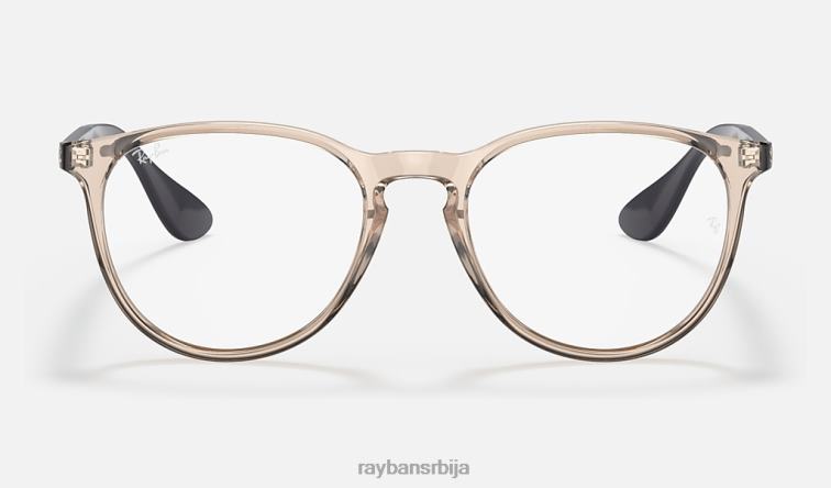 Ray-Ban ерика оптицс P0HP1639 наочаре углачан провидно браон мушкарци
