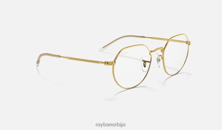 Ray-Ban јацк оптицс P0HP1647 наочаре углачано злато мушкарци