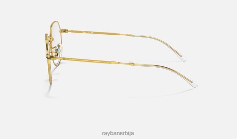 Ray-Ban јацк оптицс P0HP1647 наочаре углачано злато мушкарци