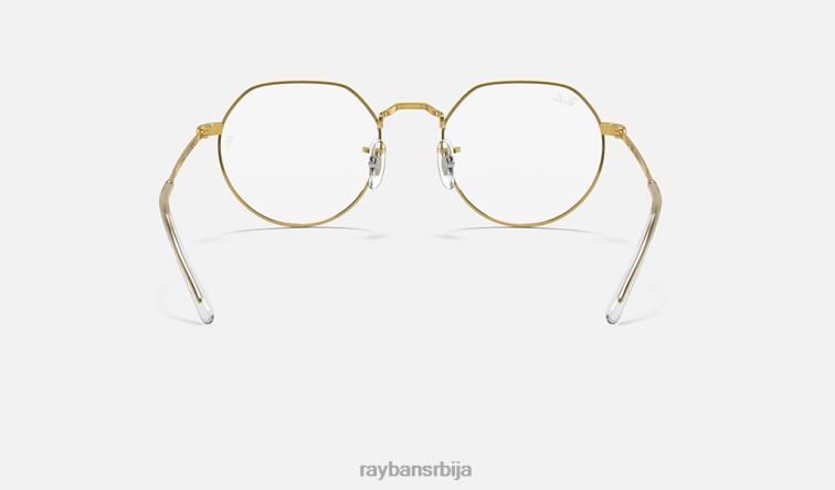 Ray-Ban јацк оптицс P0HP1647 наочаре углачано злато мушкарци