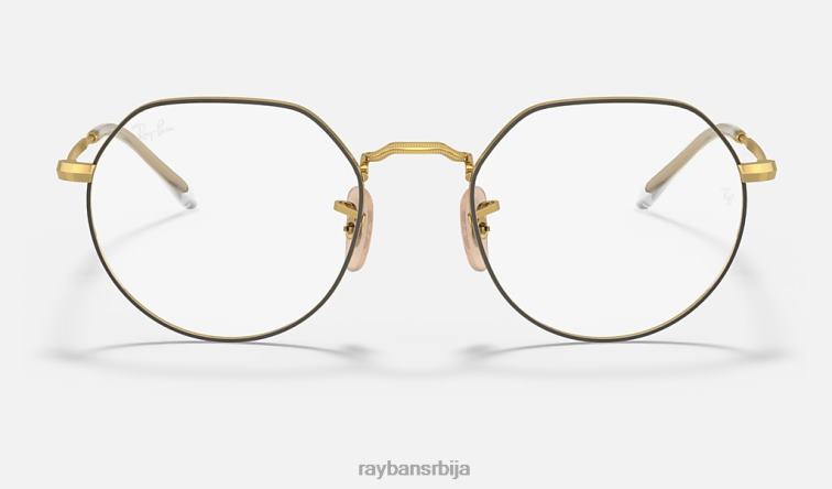 Ray-Ban јацк оптицс P0HP1652 наочаре мат злато мушкарци