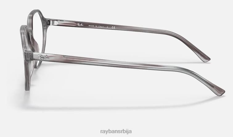 Ray-Ban тхалиа оптицс P0HP1661 наочаре углачана пругаста сива мушкарци