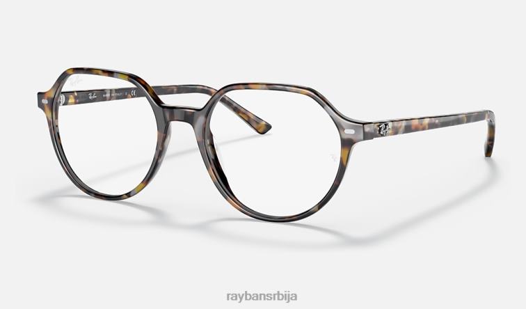 Ray-Ban тхалиа оптицс P0HP1662 наочаре углачана браон/сива хавана мушкарци